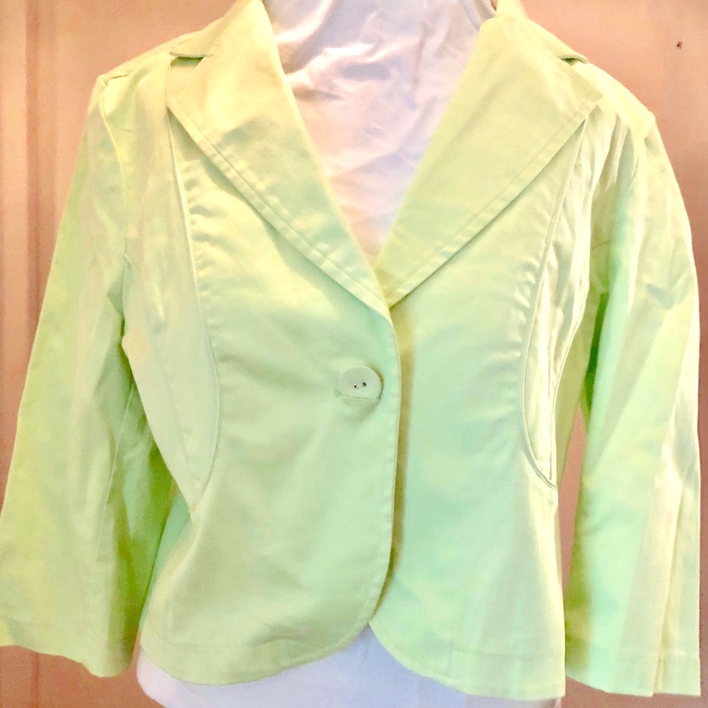 Cotton & Spandex Blazer, Size Large